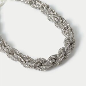 Camila Coelho silver-tone multi-strand braided statement necklace ($185)(REVOLVE